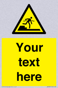 Custom warning Submerged step or steps